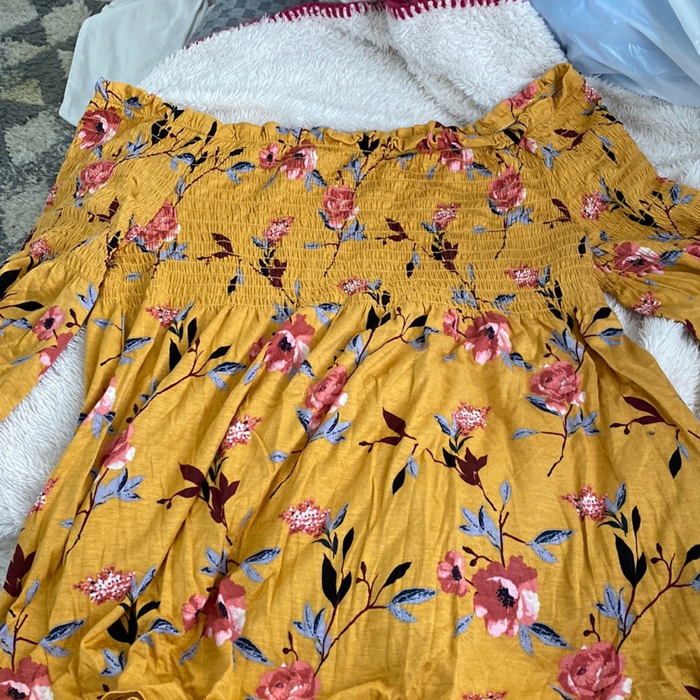 Rewind off the shoulder floral top
